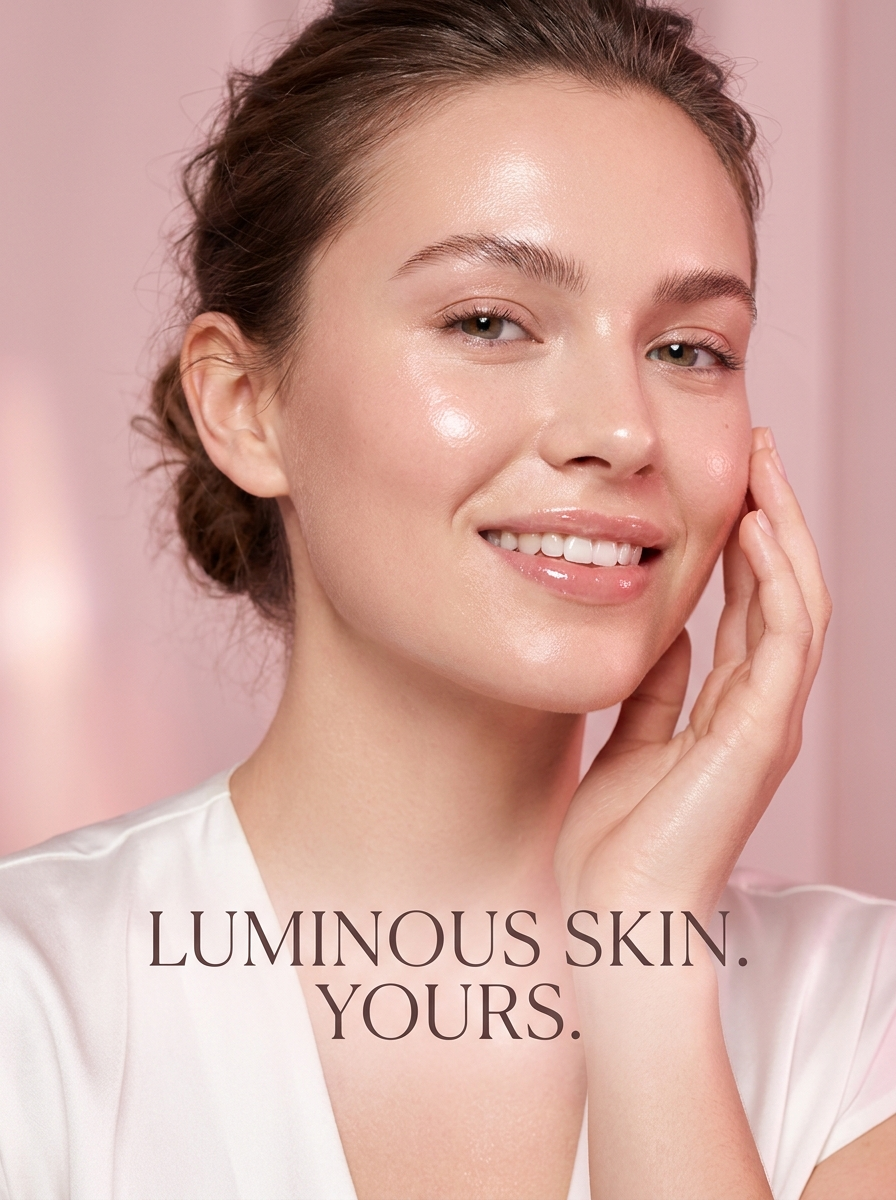 Glass-skin glow result