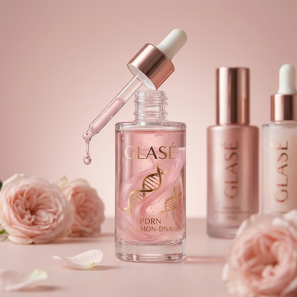 GLASÉ PDRN salmon-DNA glass-skin serum bottle